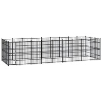  Outdoor Dog Kennel Steel 24.88 m²