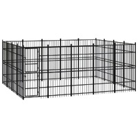  Outdoor Dog Kennel Steel 18.43 m²