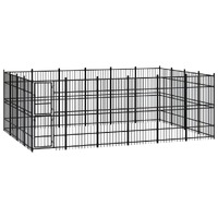  Outdoor Dog Kennel Steel 22.12 m²