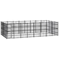 Outdoor Dog Kennel Steel 29.49 m²