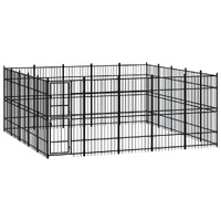  Outdoor Dog Kennel Steel 23.04 m²