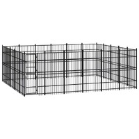  Outdoor Dog Kennel Steel 27.65 m²