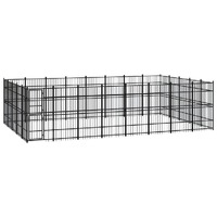  Outdoor Dog Kennel Steel 36.86 m²