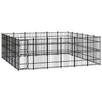  Outdoor Dog Kennel Steel 33.18 m²