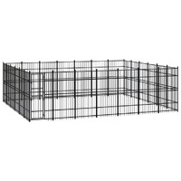  Outdoor Dog Kennel Steel 38.71 m²