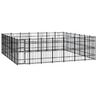  Outdoor Dog Kennel Steel 45.16 m²