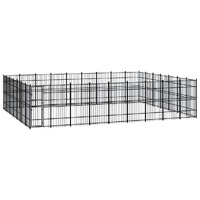  Outdoor Dog Kennel Steel 58.06 m²