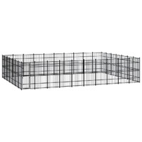  Outdoor Dog Kennel Steel 64.51 m²