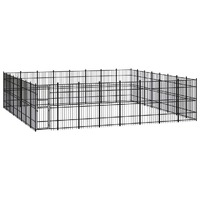  Outdoor Dog Kennel Steel 58.98 m²