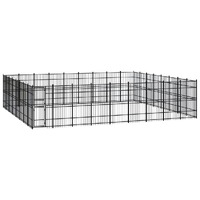  Outdoor Dog Kennel Steel 66.36 m²