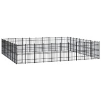  Outdoor Dog Kennel Steel 82.94 m²