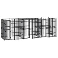  Outdoor Dog Kennel Steel 11.06 m²
