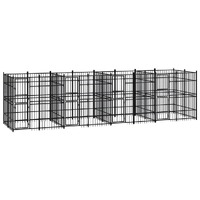  Outdoor Dog Kennel Steel 14.75 m²