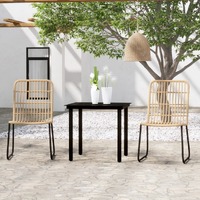  3 Piece Garden Dining Set Oak