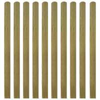  20 pcs Impregnated Fence Slats Wood 140 cm