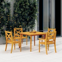  Garden Table 110x110x75 cm Solid Wood Acacia