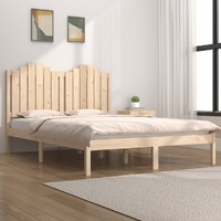  Bed Frame without Mattress Solid Wood 183x203 cm King