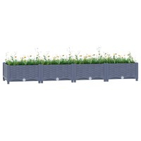  Raised Bed 160x40x23 cm Polypropylene