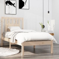  Bed Frame without Mattress Solid Wood 90x190 cm