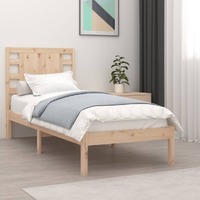  Bed Frame without Mattress 90x190 cm Solid Wood