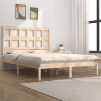  Bed Frame without Mattress 135x190 cm Solid Wood Pine