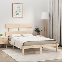  Bed Frame without Mattress 183x203 cm King Solid Wood