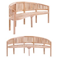  Banana Bench 200 cm Solid Teak Wood