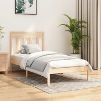  Bed Frame without Mattress 90x190 cm Solid Wood