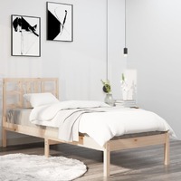  Bed Frame without Mattress 90x190 cm Solid Wood