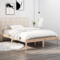 vidaXL Bed Frame without Mattress 183x203 cm King Solid Wood