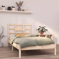  Bed Frame without Mattress 90x190 cm Solid Wood