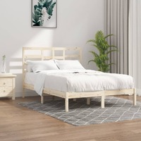  Bed Frame without Mattress Solid Wood 150x200 cm
