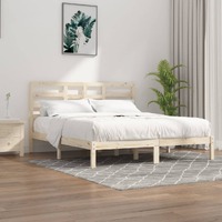  Bed Frame without Mattress Solid Wood 183x203 cm King