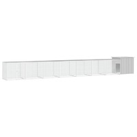  Chicken Cage Grey 700x91x100 cm Galvanised Steel