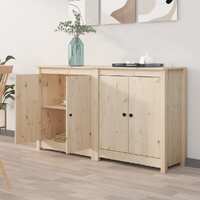  Sideboards 2 pcs 70x35x80 cm Solid Wood Pine