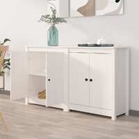  Sideboards 2 pcs White 70x35x80 cm Solid Wood Pine