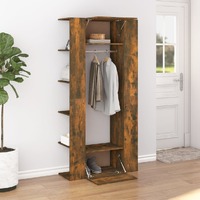  Hallway Cabinets 2 pcs Smoked Oak Engineered Wood