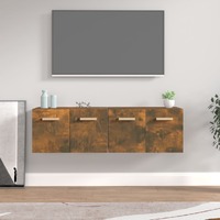  Wall Cabinets 2 pcs Smoked Oak 60x36.5x35 cm Engineered Wood