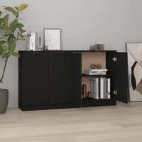  Sideboards 2 pcs Black 60x30x70 cm Engineered Wood