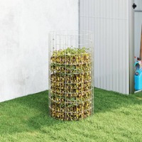  Garden Composter Ø50x100 cm Galvanised Steel