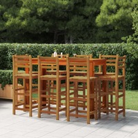  Bar Stools 8 pcs Solid Wood Acacia