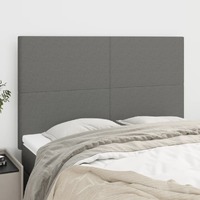  Headboards 4 pcs Dark Grey 72 cm Fabric