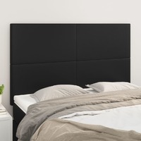  Headboards 4 pcs Black 72x5x78/88 cm Faux Leather