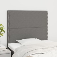  Headboards 2 pcs Dark Grey 80 cm Fabric