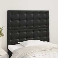  Headboards 2 pcs Black 80 cm Faux Leather