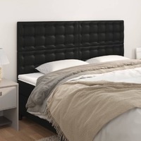  Headboards 4 pcs Black 80 cm Faux Leather