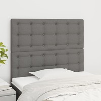  Headboards 2 pcs Dark Grey 80 cm Fabric