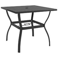  Garden Table Anthracite 81.5x81.5x72 cm Steel