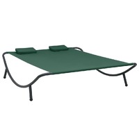  Outdoor Lounge Bed Fabric Green