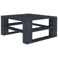  Garden Pallet Table Grey Wood